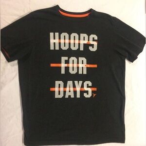 Old Navy Black T-Shirt - Hoops For Days